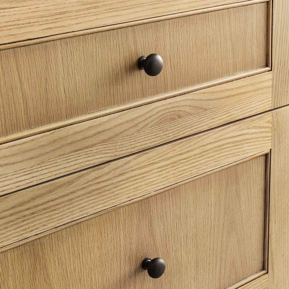 James Martin Vanities Breckenridge 72&quot; Double Bathroom Vanity in Light Natural Oak with 3 cm Eternal Marfil Quartz Top and Rectangular Sinks, , large