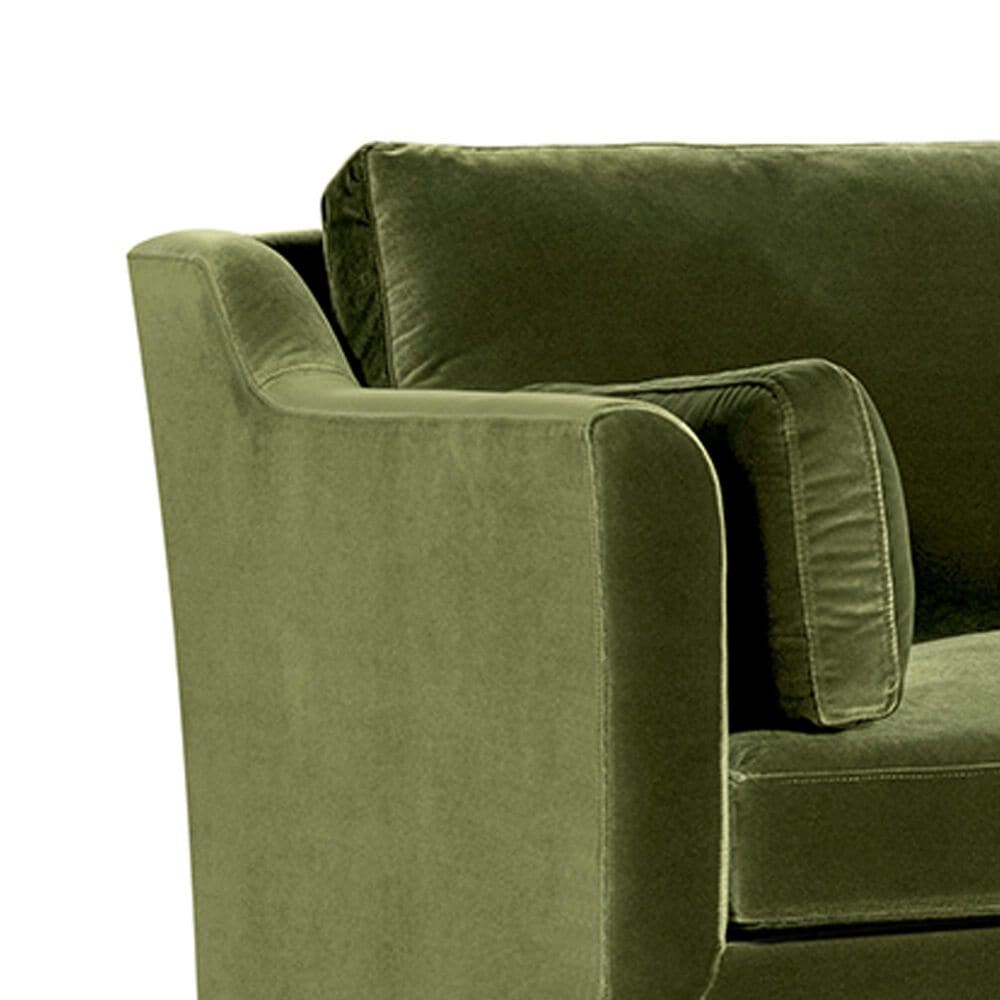 Jennifer Taylor Home Josephine 84.5" Upholstered Modern Sofa in Olive Green Velvet, , large