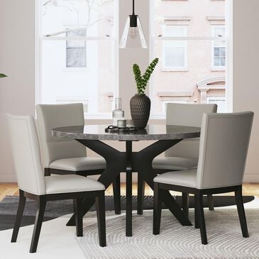 Ashley Glinari Dining Table and 4 Side Chairs, , large