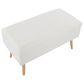 Lumisource Storage Bench with Cream Cushion in Natural, , large