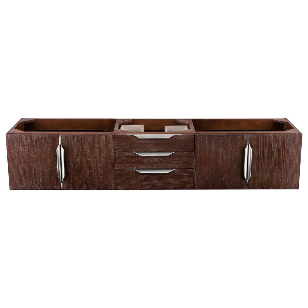 James Martin Mercer Island 72" Single Bathroom Vanity Cabinet in Coffee Oak with Brushed Nickel Hardware, , large