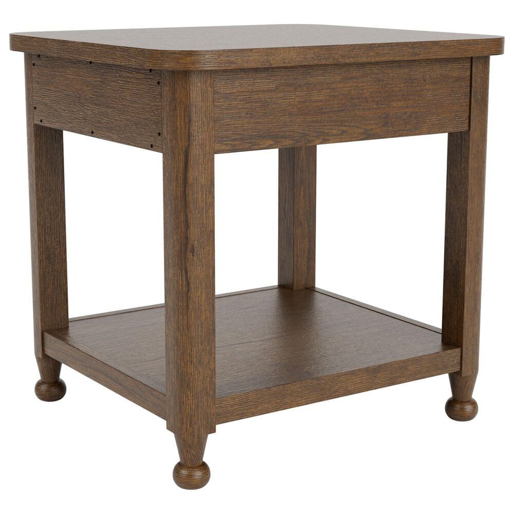 Riverside Furniture Calhoun End Table in Whiskey Oak, , large