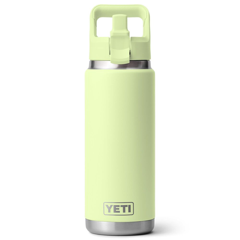 YETI Rambler 26 Oz Water Bottle with Color-Matching Straw Cap in Grasshopper, , large