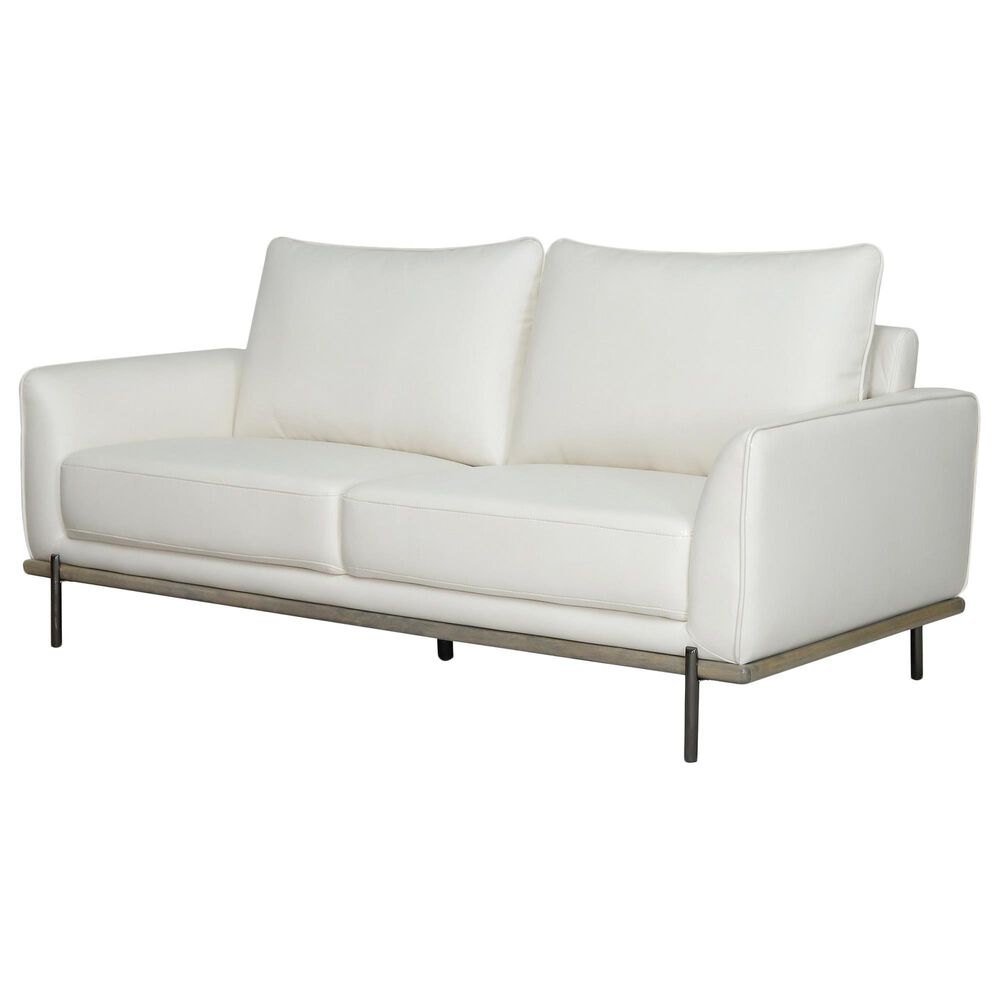 Global Furniture USA Stationary Sofa with Blanche White Cushion, , large