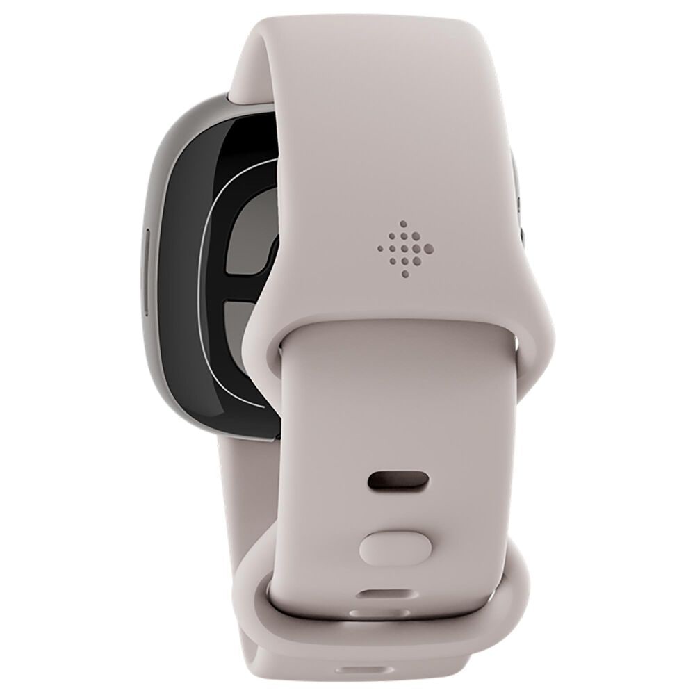 Fitbit Sense 2 Advanced Health Smartwatch Platinum Aluminum Case with Lunar White Band, , large