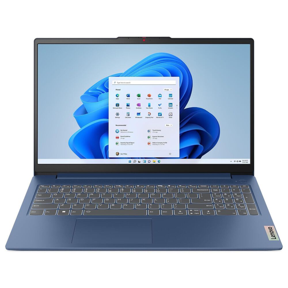 Lenovo 15.6&quot; IdeaPad Slim 3 15IRU8 | Intel Core i5 1335U - 16GB RAM - Integrated Intel Iris Xe Graphics - 512GB SSD in Abyss Blue, , large