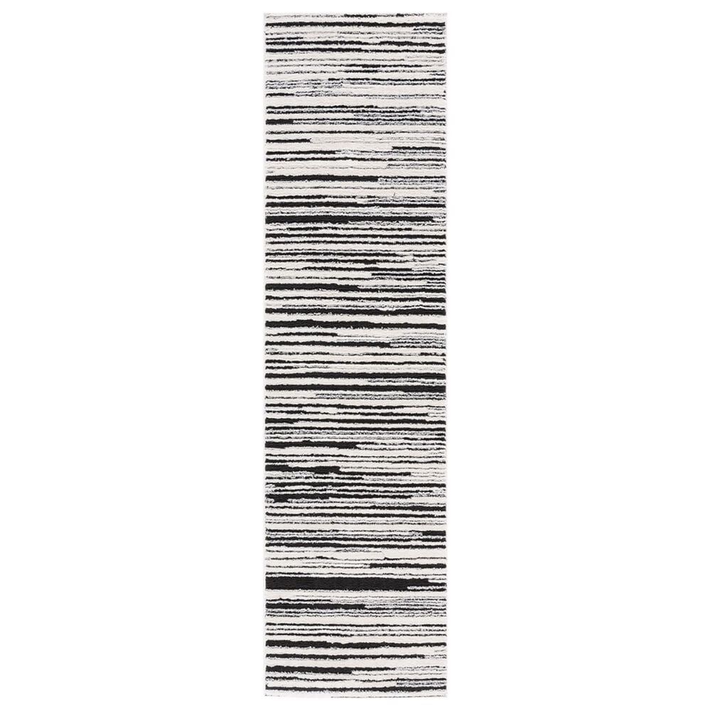 Safavieh Melody MEL116A 2"2" x 8" Ivory and Black Runner, , large