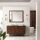 James Martin Vanities Amberly 60" Single Bathroom Vanity in Walnut with 3 cm Charcoal Soapstone Quartz Top and Rectangular Sink, , large
