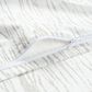 Chanasaya Home 3-Piece Queen Duvet Cover Set in Taupe and White, , large