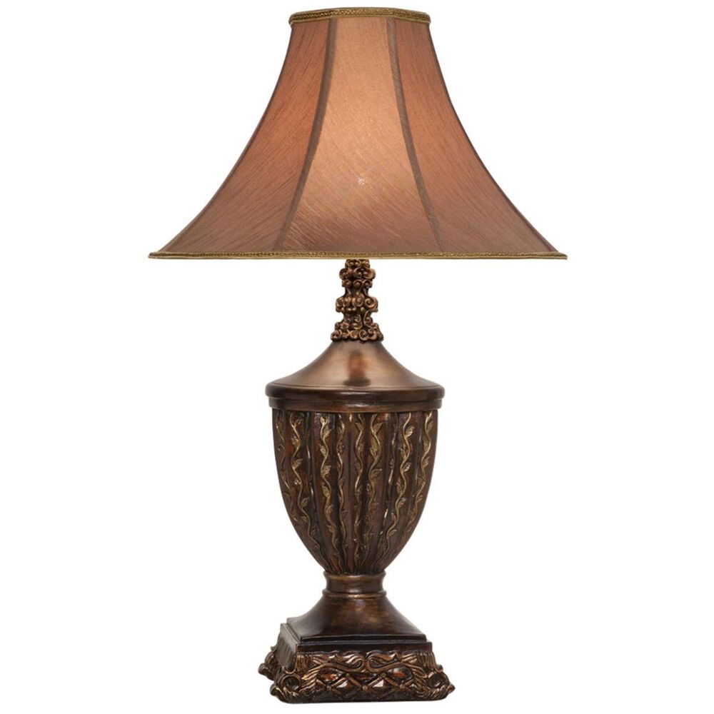 Anthony California Table Lamp in Hydrocal/Walnut, , large