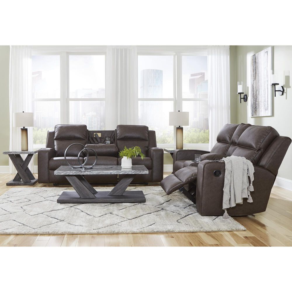 Ashley Lavenhorne Manual Sofa in Granite, , large