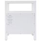 Butler Specialty Company Nora 2 Drawer Nightstand with Open Shelf in Smooth White, , large
