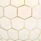 Creative Coop Simone 16" Pendant with Pearly White Shade in Antique Gold, , large