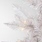 The Gerson Company 4" Pre-Lit Tinsel Artificial Christmas Tree in White, , large
