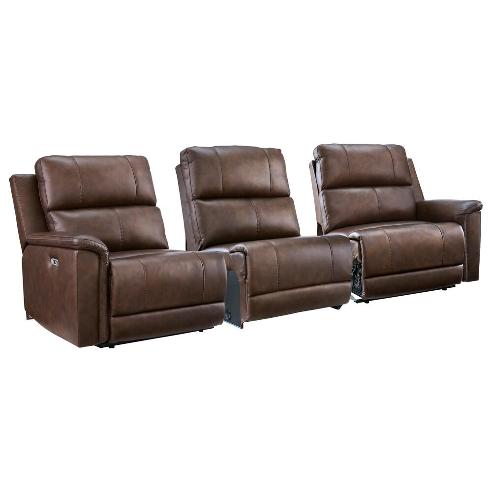 Ashley 3-Piece Power Symmetrical Reclining Sectional Sofa in Espresso, , large