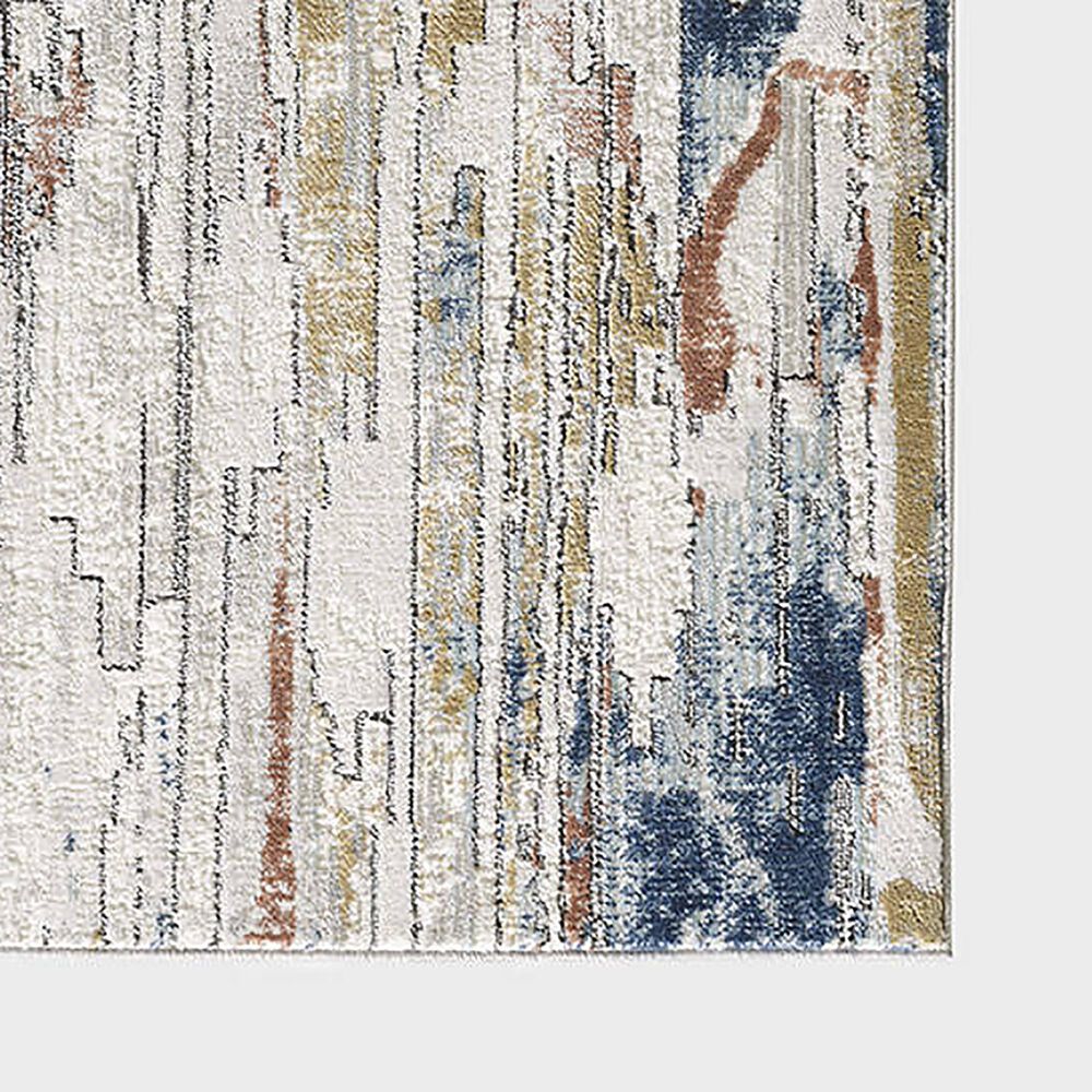 Central Oriental Orient Damaris 5&#39;3&quot; x 7&#39;3&quot; Ivory and Grey Area Rug, , large