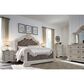 Millenium Bruchandi King Upholstered Panel Bed in Antiqued White, , large