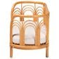 Baxton Studio Nariko Rattan Pet Bed with Removable Cushion in Light Honey, , large