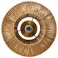 Creative Coop Lillian 1-Light Flush Mount with Natural Paper Rope Shade in Brushed Gold, , large