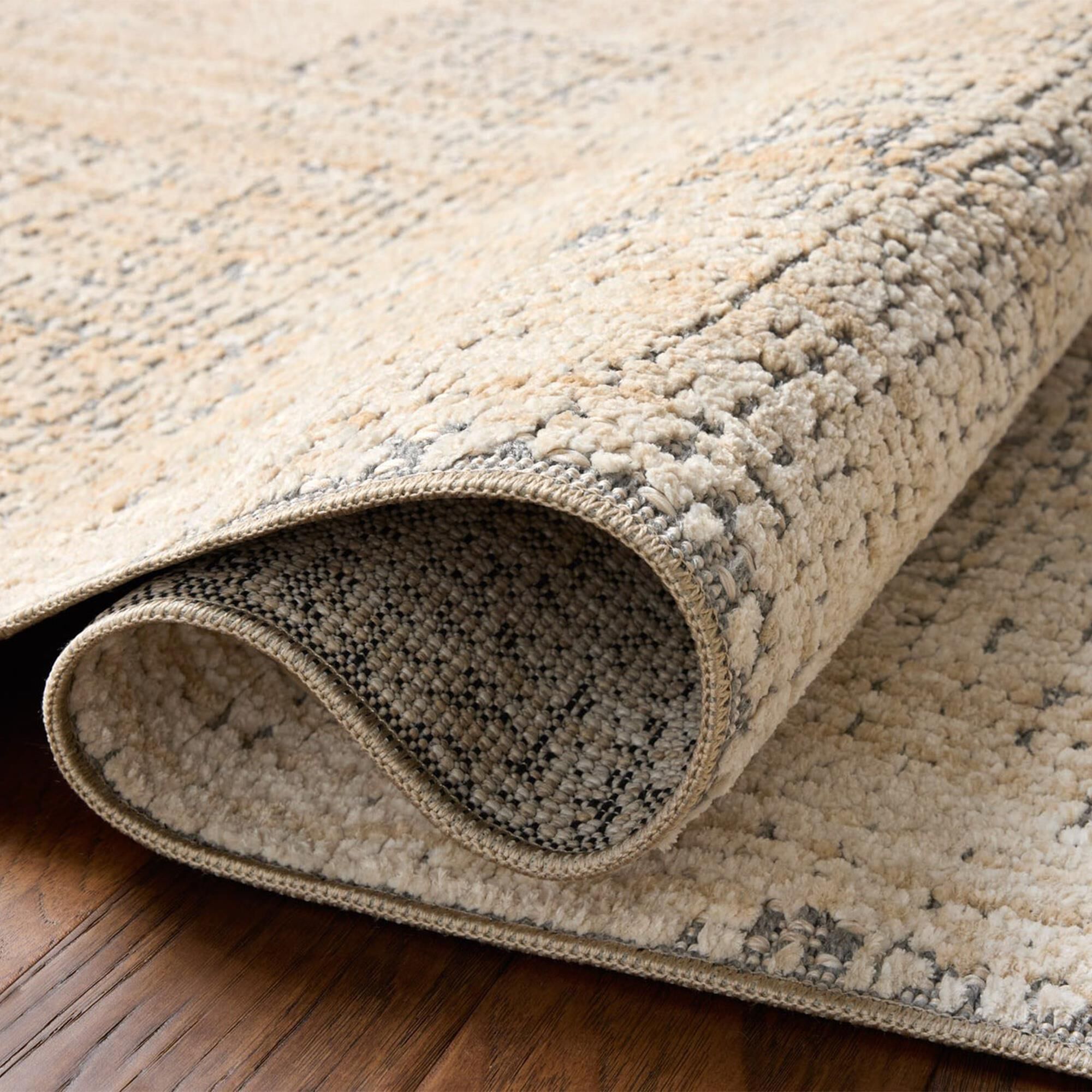 Amber Lewis x Loloi Bexley Natural and Slate 9' x 13' Area Rug