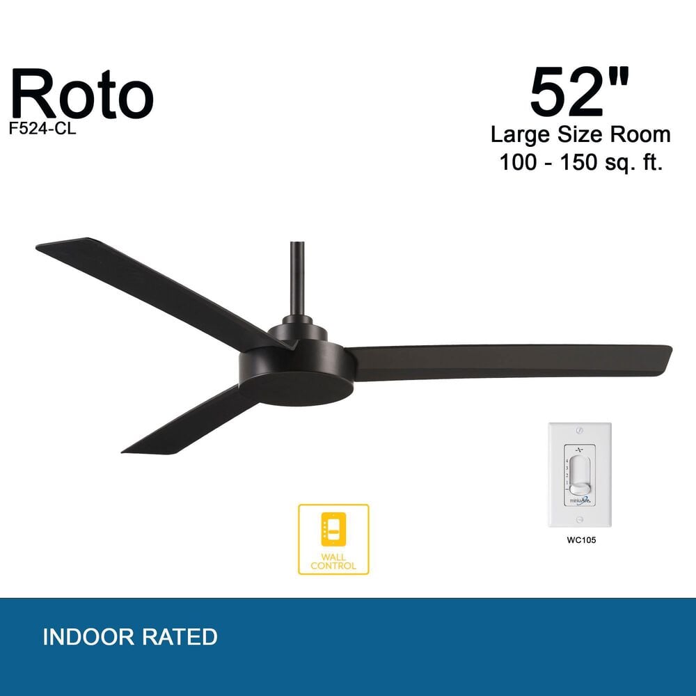 Minka-Aire Roto 52" Ceiling Fan in Coal, , large