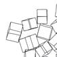 Maple and Jade 48" x 27" 3D Layered Wire Cube Geometric Home Wall Decor in Matte Black, , large