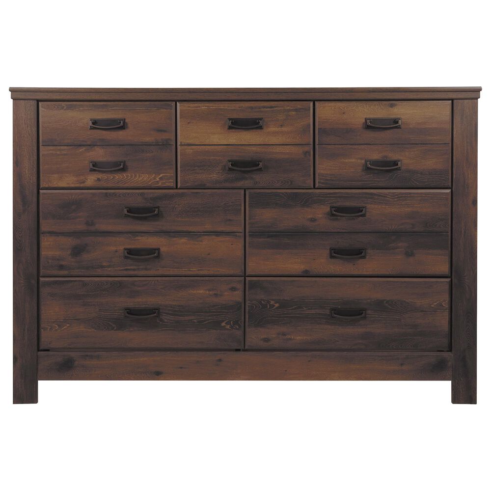 Signature Design by Ashley Quinden 7 Drawer Dresser in Dark Brown