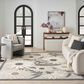 Nourison Aloha ALH33 3"6" x 5"6" Beige Indoor/Outdoor Area Rug, , large