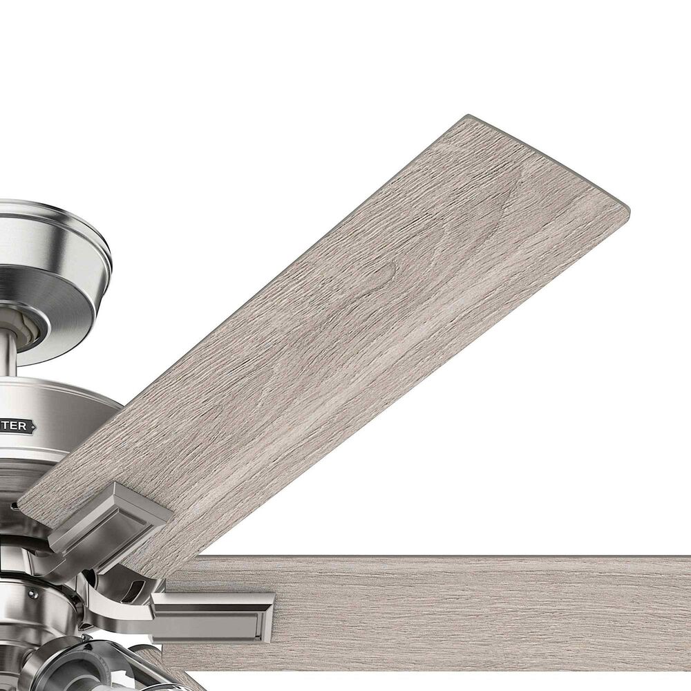 Hunter Fonthill 52&quot; Ceiling Fan with LED Lights in Brushed Nickel, , large