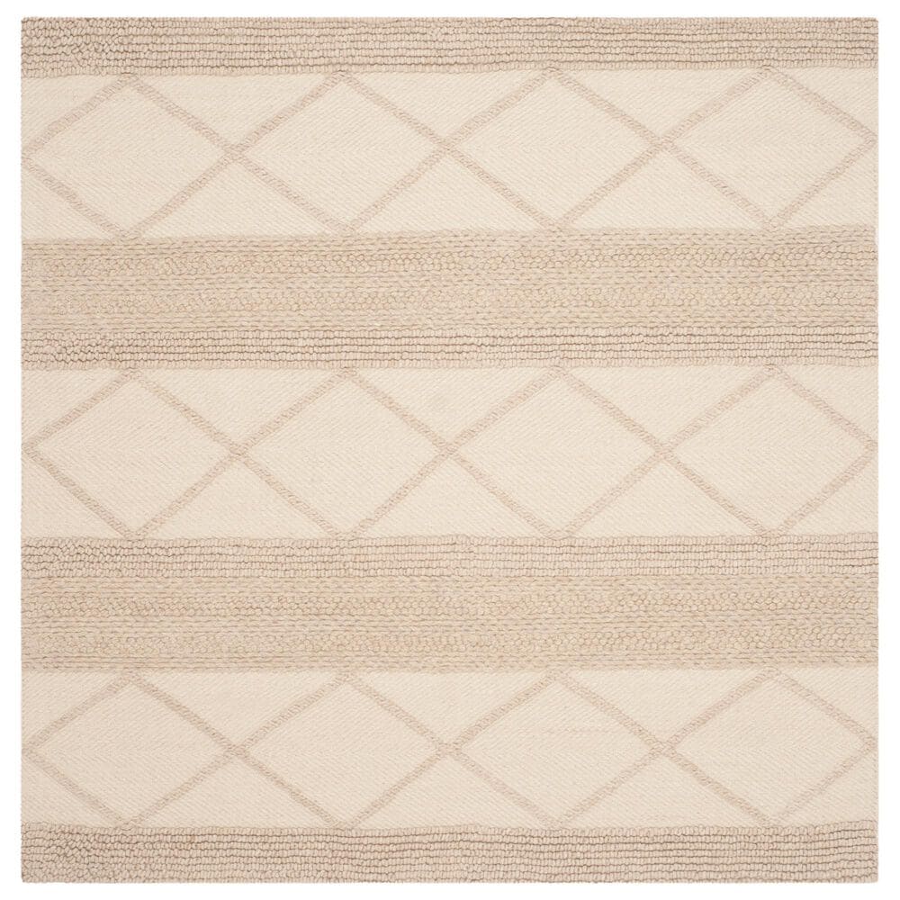 Safavieh Natura NAT217A 8" Square Beige Area Rug, , large