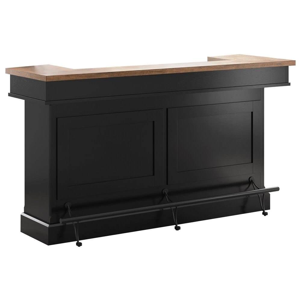Ashley Wildenauer Bar in Warm Satin Black and Brown, , large