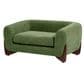 Jennifer Taylor Home Louie Alpine 36.5" Medium Sherpa Dog Sofa Bed in Moss Green, , large