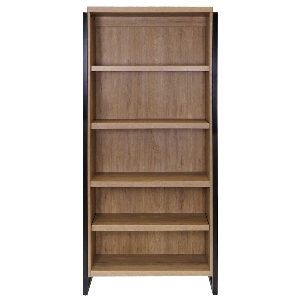 Wycliff Bay Mason 78&quot; Open Bookcase in Monarca and Black, , large