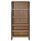 Wycliff Bay Mason 78" Open Bookcase in Monarca and Black, , large