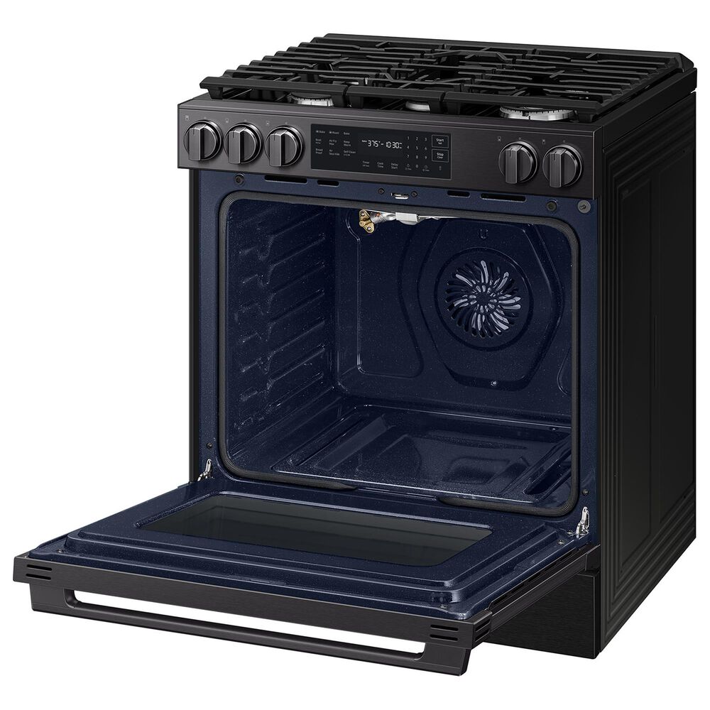 Samsung Bespoke 6.0 Cu. Ft. Smart Slide-In Gas Range with True Convection in Matte Black Steel, , large
