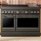 KitchenAid 6.3 Cu. Ft. Freestanding Commercial-Style Induction Range with Griddle in Black Ore, , large