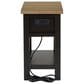 Ashley Drazmine Chairside End Table in Brown and Dark Chocolate, , large