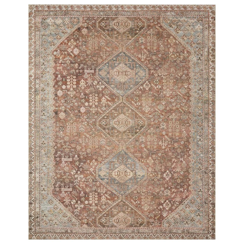 Magnolia Home Deven DEV-08 5" x 7"6" Spice and Sky Area Rug, , large