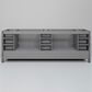 Lexora Home Jacques 84" Double Bathroom Vanity in Distressed Grey with 2 cm White Quartz Top and Rectangular Sinks, , large
