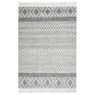 Nourison Nicole Curtis Series 3 SR303 4" x 6" Grey and Ivory Area Rug, , large