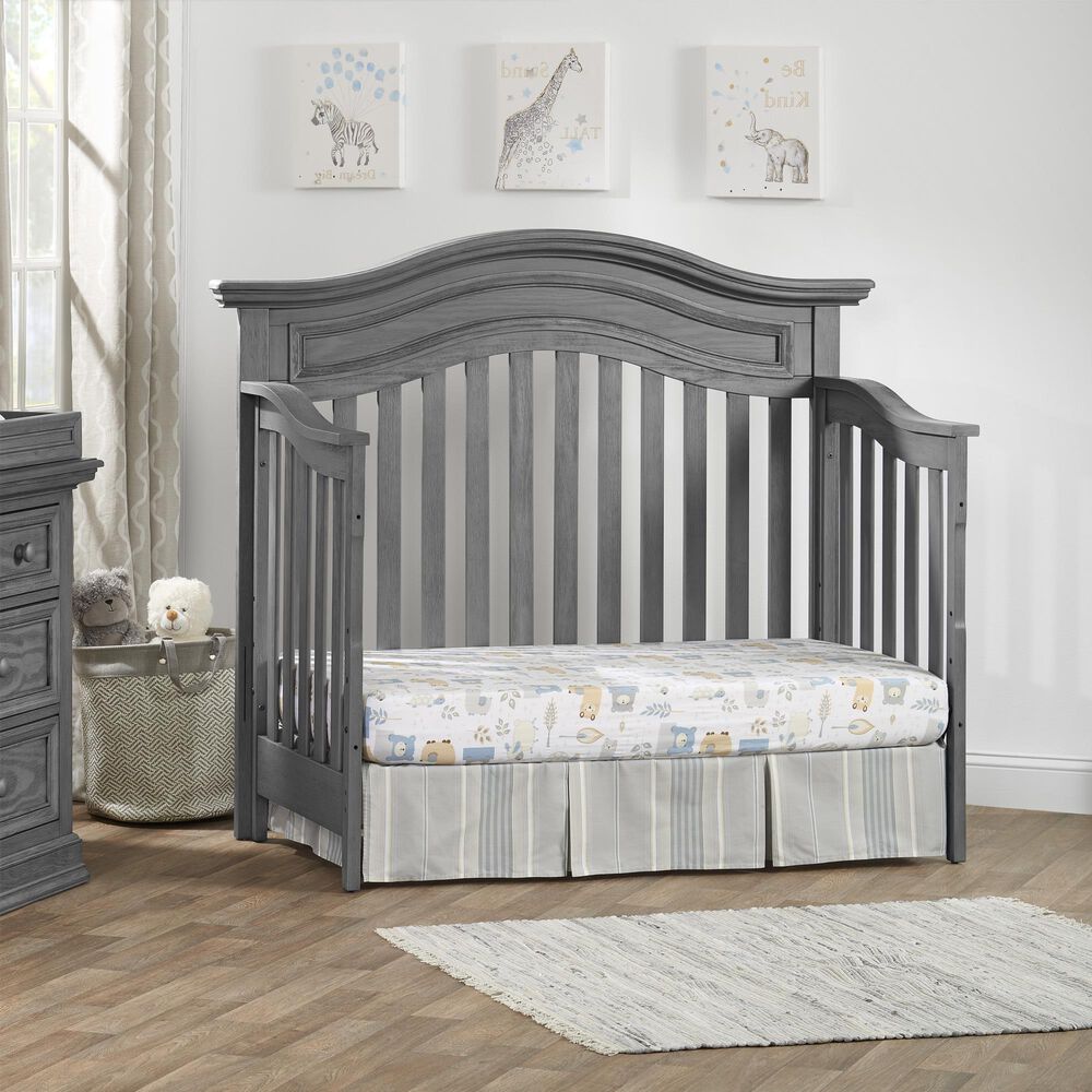 Oxford Baby Glenbrook 4-in-1 Convertible Crib in Graphite Gray, , large