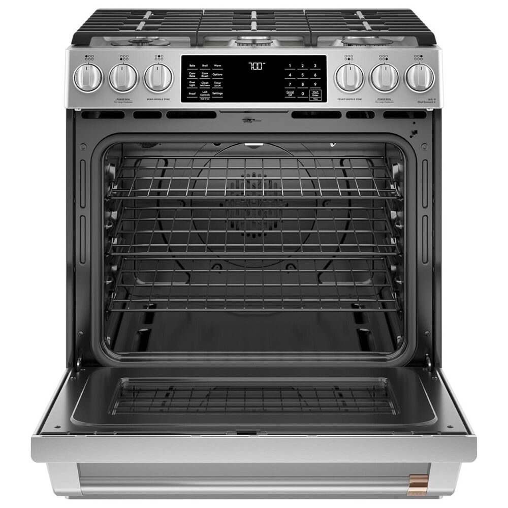 Cafe 30&quot; Slide-In Gas Range in Stainless Steel, , large