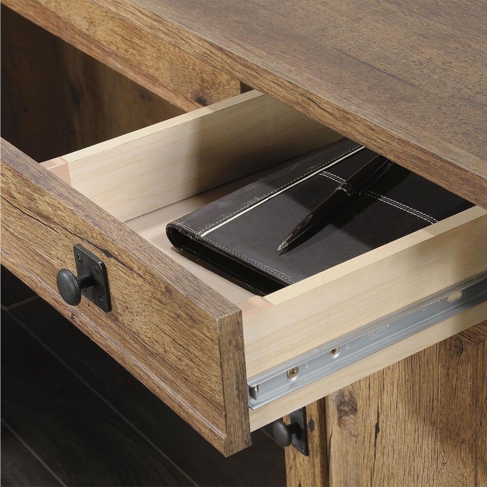 Sauder Palladia L-Shaped Desk in Vintage Oak, , large