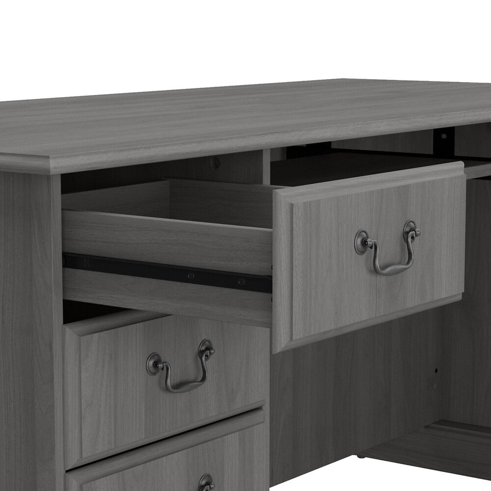 Bush Saratoga LShaped Computer Desk in Modern Gray Nebraska