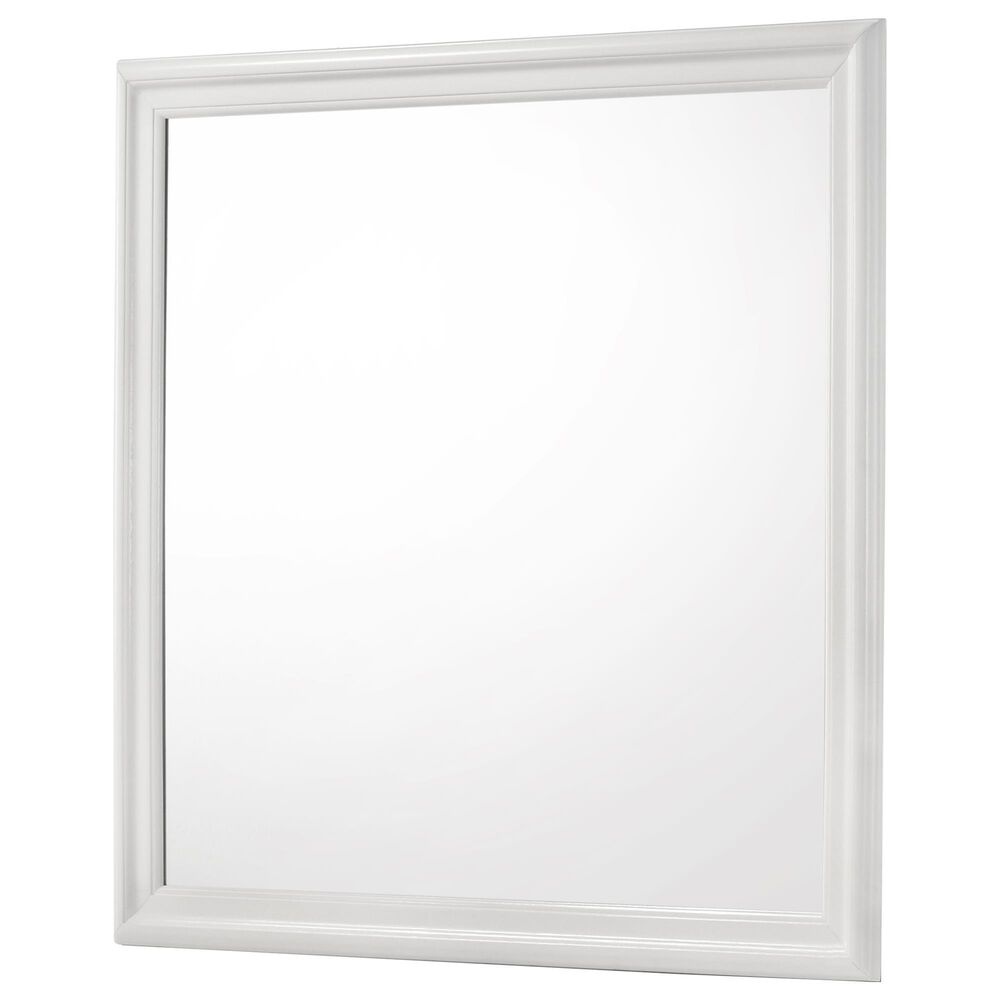 Crown Mark Amalia Dresser Mirror in White, , large