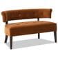 Jennifer Taylor Home Jared Bench Settee in Burnt Orange Velvet, , large