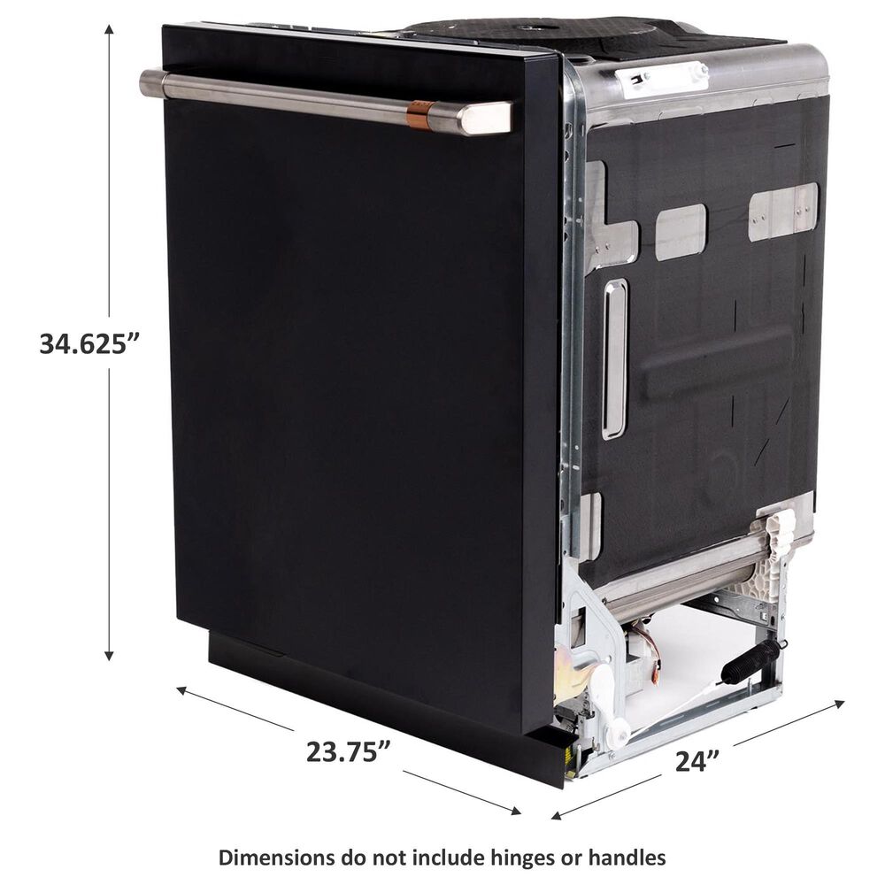 Cafe 24&quot; Built-In Smart Dishwasher in Matte Black and Brushed Stainless, , large