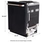 Cafe 24" Built-In Smart Dishwasher in Matte Black and Brushed Stainless, , large