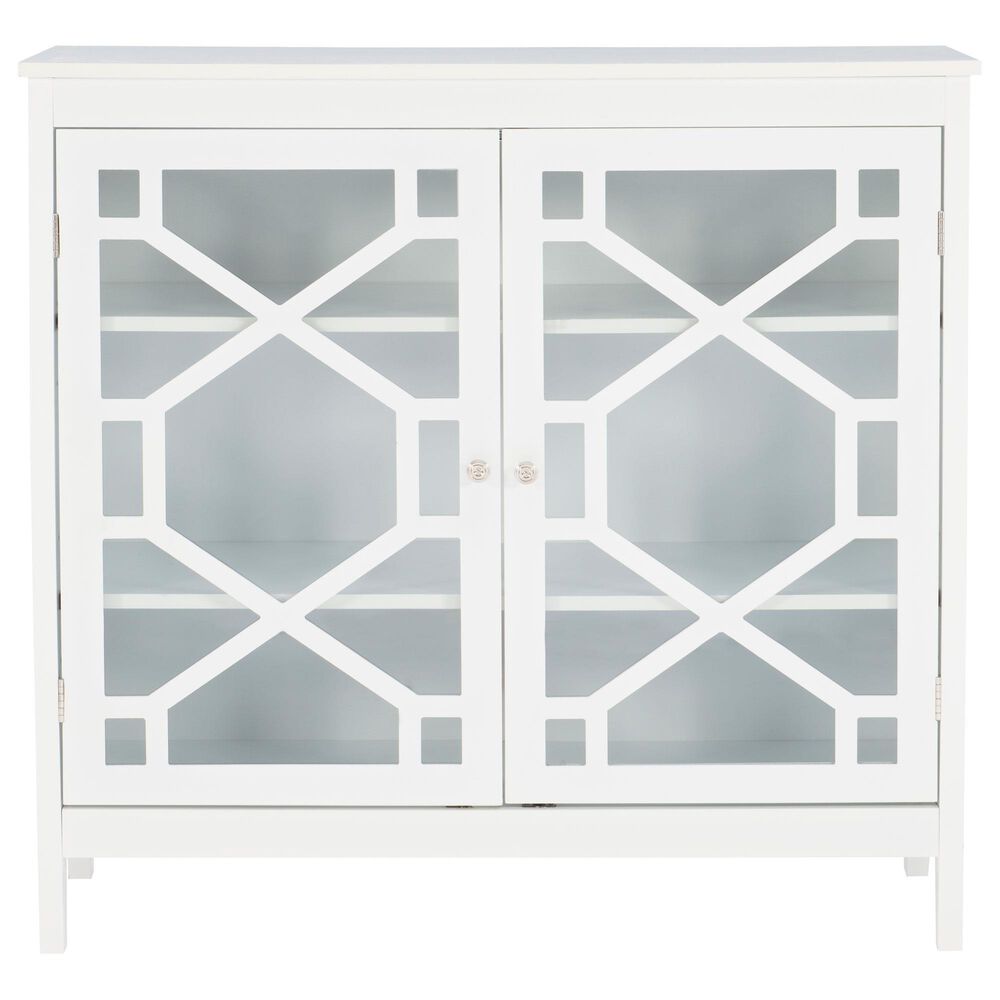 Linon Home Decor Fetti Large Cabinet in White, , large