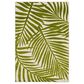 Central Oriental Terrace Tropic Tropical 5" x 7"3" Snow and Leaf Area Rug, , large